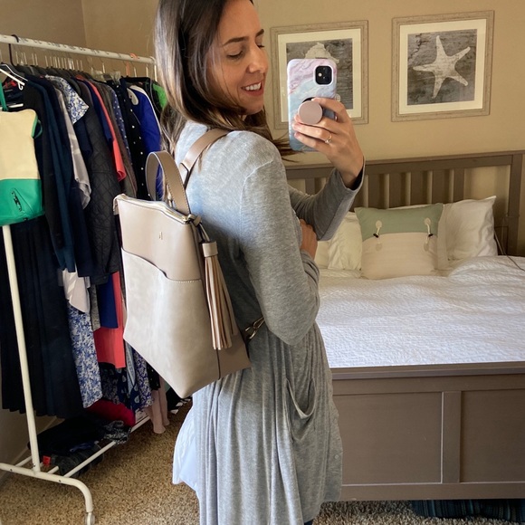 Izzy & Ali Handbags - NEW Izzy & Ali vegan leather zip top backpack